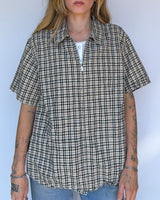 Plaid Button Up - L