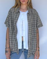 Plaid Button Up - L
