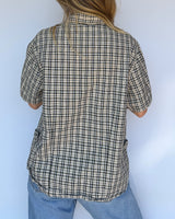 Plaid Button Up - L
