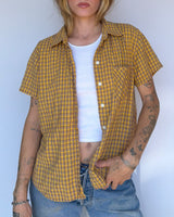 Plaid Button Up - M