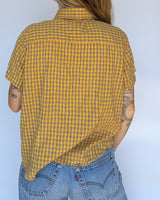 Plaid Button Up - M