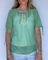 Vintage Sheer Top - M