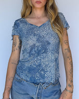 Y2K Leopard Top - S