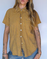 Plaid Button Up - M